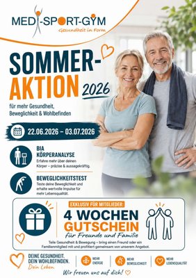 Sommeraktion für Mitglieder v. 22.06. - 03.07.26